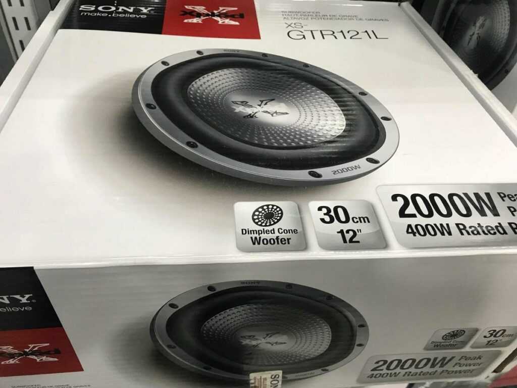 Subwoofer Sony Xplod Bajo 2000 Wats Gtr121l Alarmas Car Audio