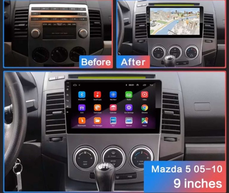 Radio 9 Pulgadas Android 10 Gps Wifi Mazda 5 Alarmas Car
