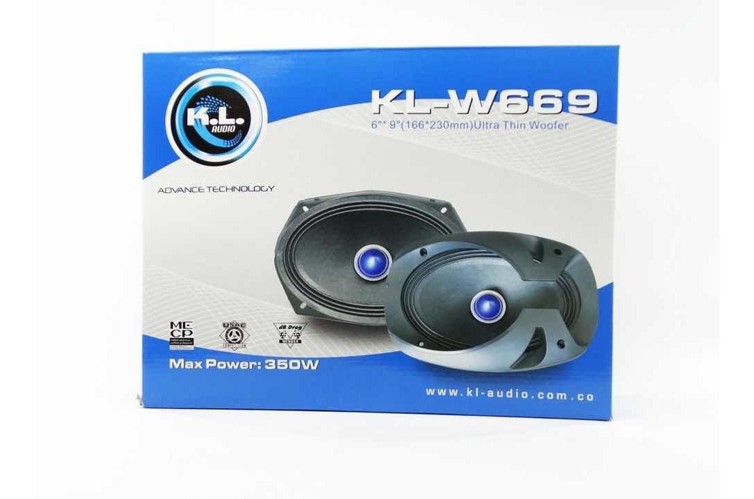 Radio Carro Usb Bluetooth + Parlantes Kl Audio Ovalado