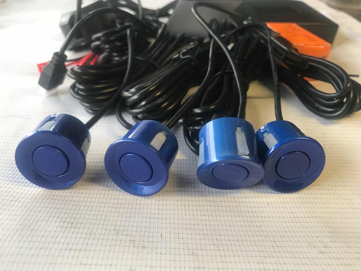 Sensores De Reversa Video Pantalla Color Azul - Imagen 2