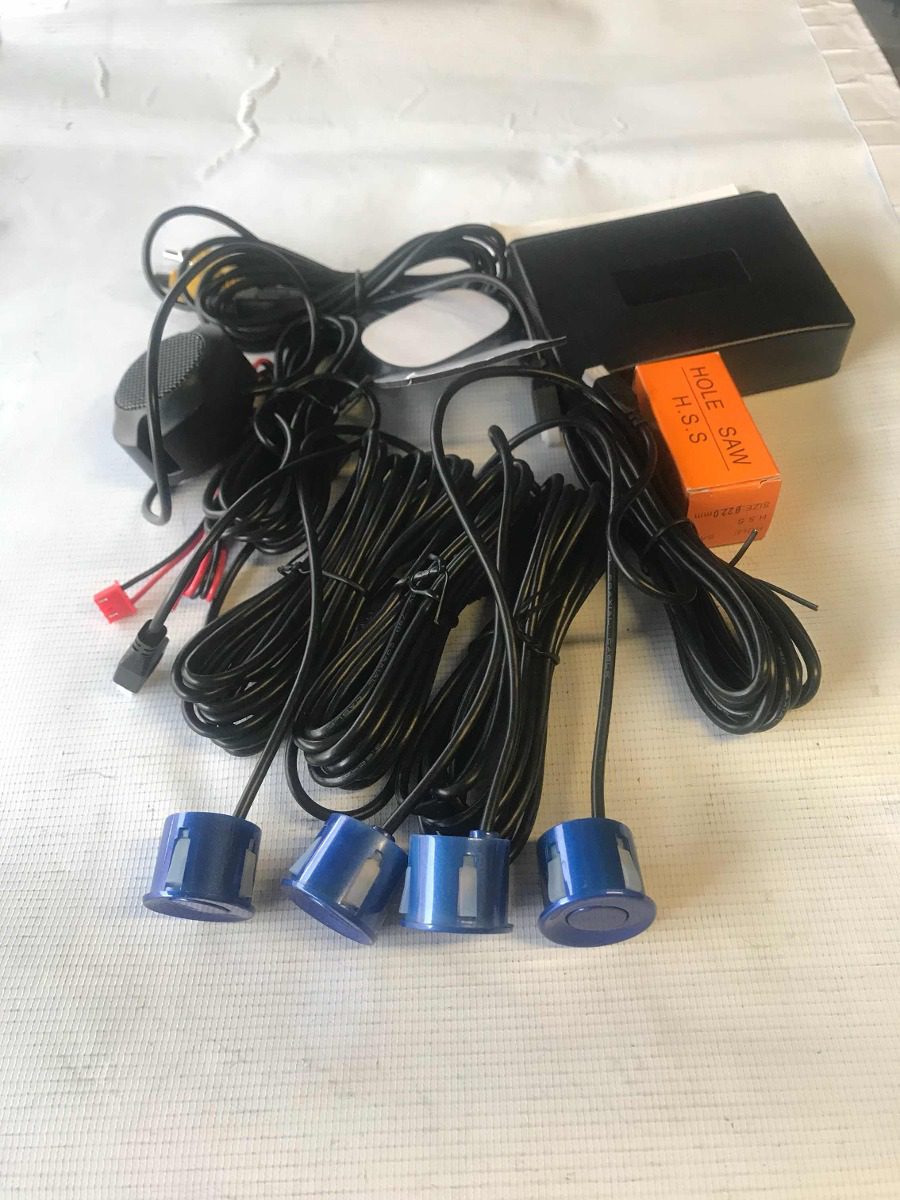 Sensores De Reversa Video Pantalla Color Azul