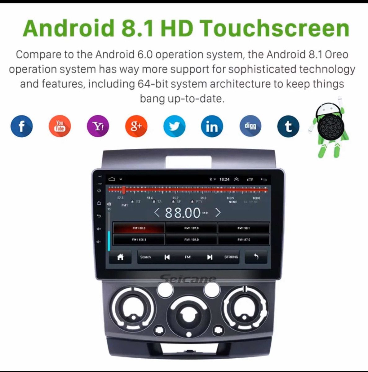 Pantalla Android 9 Pulgadas Carplay Android Auto Bt Gps Wifi